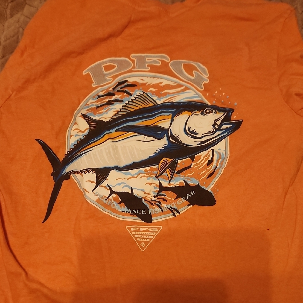 Orange Performance Fishing Gear Shirt
